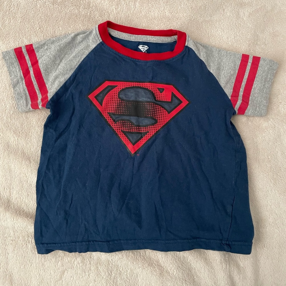 DC Comics Superman Boys Blue/Red/Gray T-Shirt